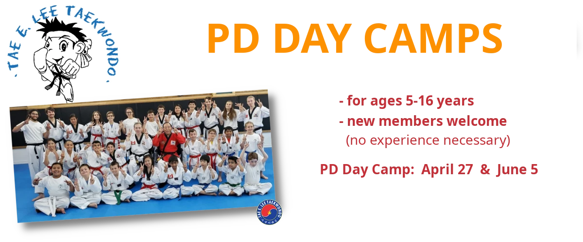 Tae E. Lee Taekwondo PD Day and March Break Camps